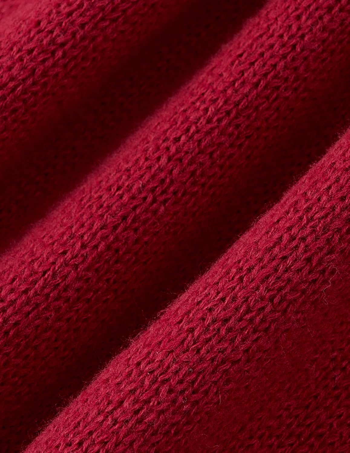 V Neck Sweaters for Women Trendy Bow Y2K Open Front Button Down Knit Sweater Cute Fall Ladies Sweaters Maroon Large - Image 7