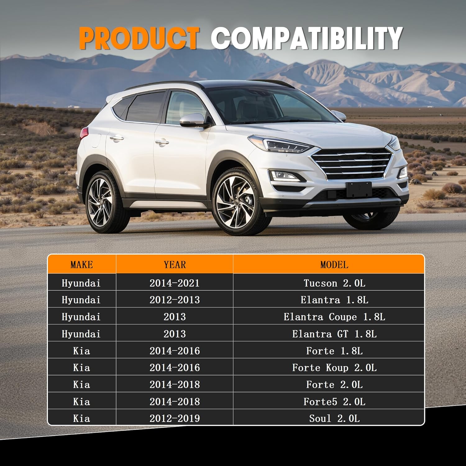 Timing Chain Cover Oil Pump Fits 2014-2021 Hyundai Tucson, 2012-2013 Elantra, 2014-2016 Kia Forte/Koup, 2014-2018 Forte Forte5, 2012-2019 Soul, for 1.8L/2.0L, Replace# M580 21350-2E030