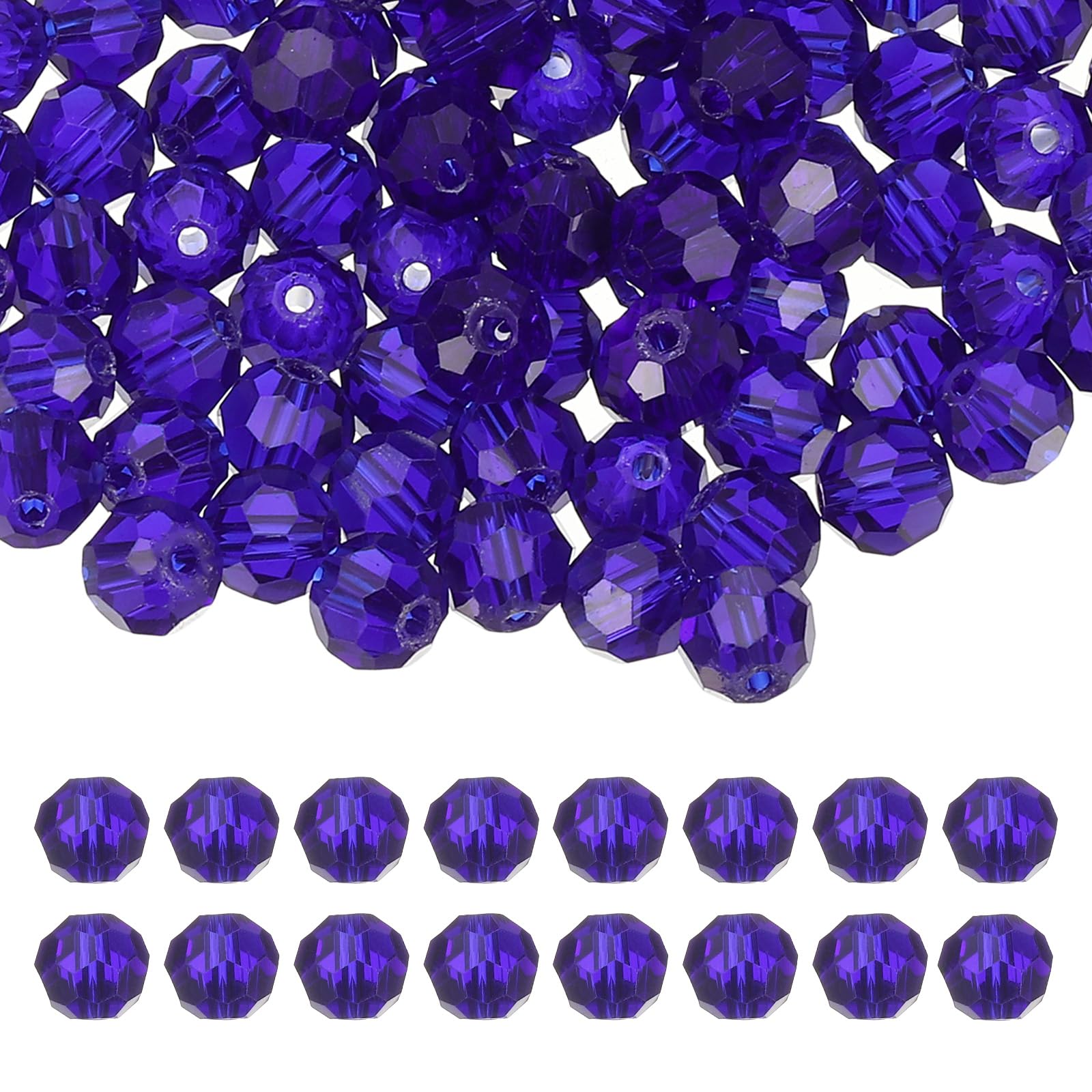 PATIKIL 8mm Round Crystal Beads