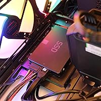 Vista 7 de Cable Matters Paquete de 2 adaptadores de disco duro de 2.5 a 3.5 para SSD, kit de soporte de montaje doble SSD, adaptador de 3.5 a 2.5, incluye