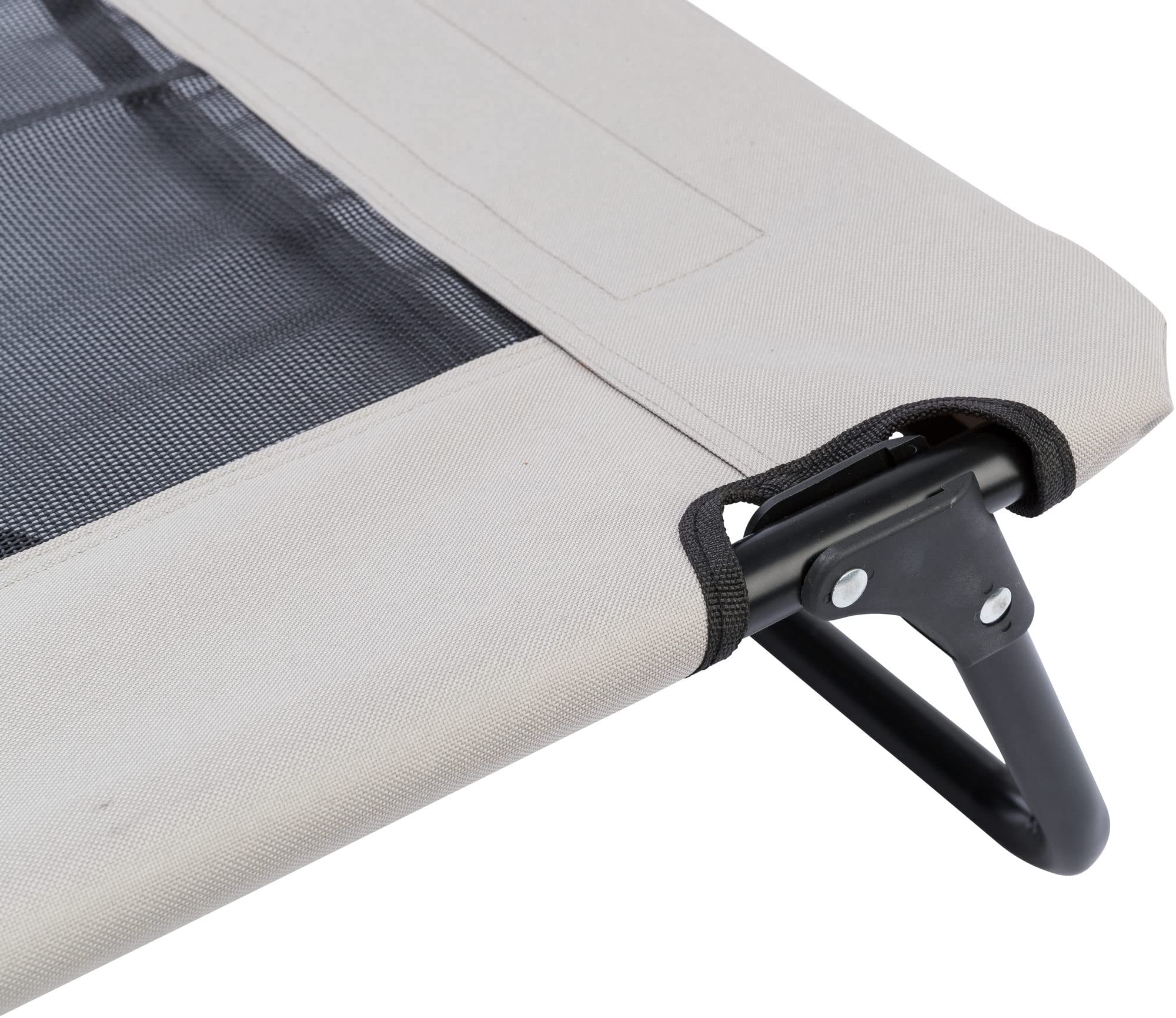Trixie Hundeliege Strong, weich & waschbar – 99 x 19 x 50 cm, beige/schwarz | Gemütliches, weiches Liegekissen – für Hunde, rutschfester Boden, waschbar und pflegeleicht, angenehm weicher Schlafkomfort