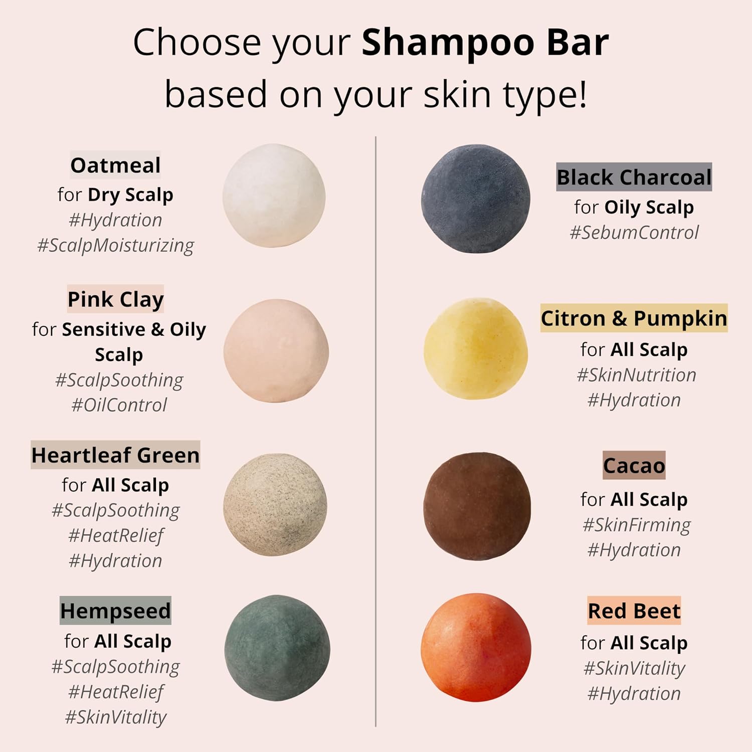 All-in-One Red Beet Mochi Shampoo Bar for All Scalp Care, Rosemary Oil, Green Tea, Curly Hair, Dandruff & Itchy Scalp Shampoo Ball, Korean Skin Care, Wood Package (4.2 oz)