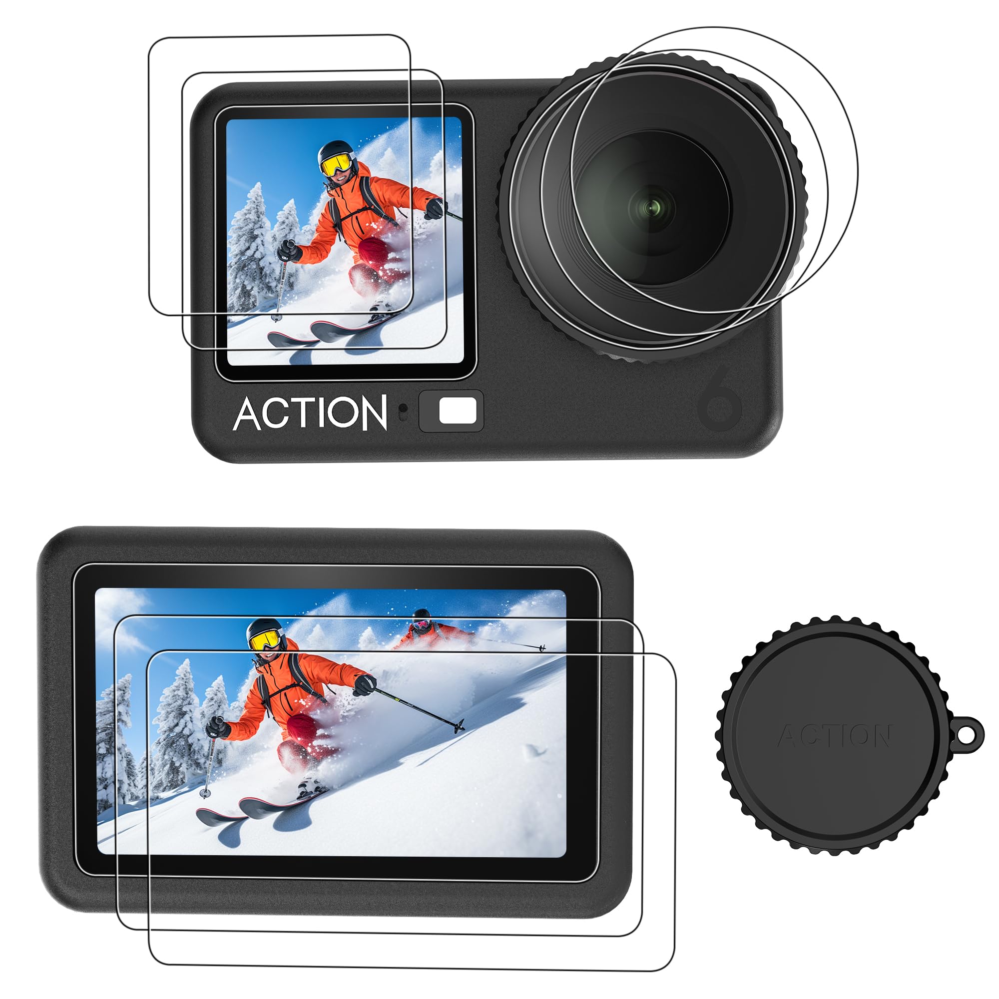 Amazon | CYNOVA Osmo Action 6 フィルム 9枚,Osmo Action 6 保護