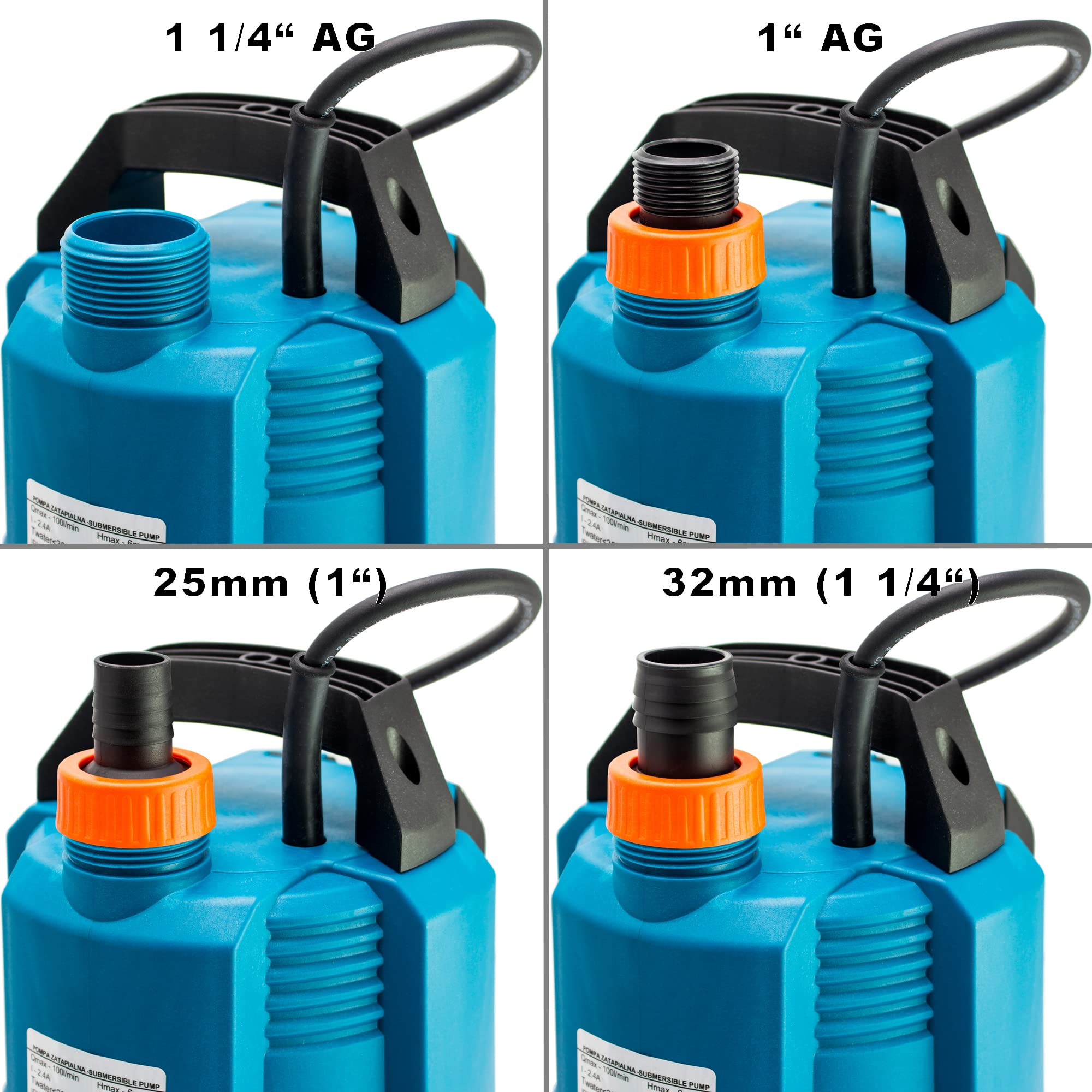 AM-IPC550 - Bomba sumergible (550 W, 6000 l/h)