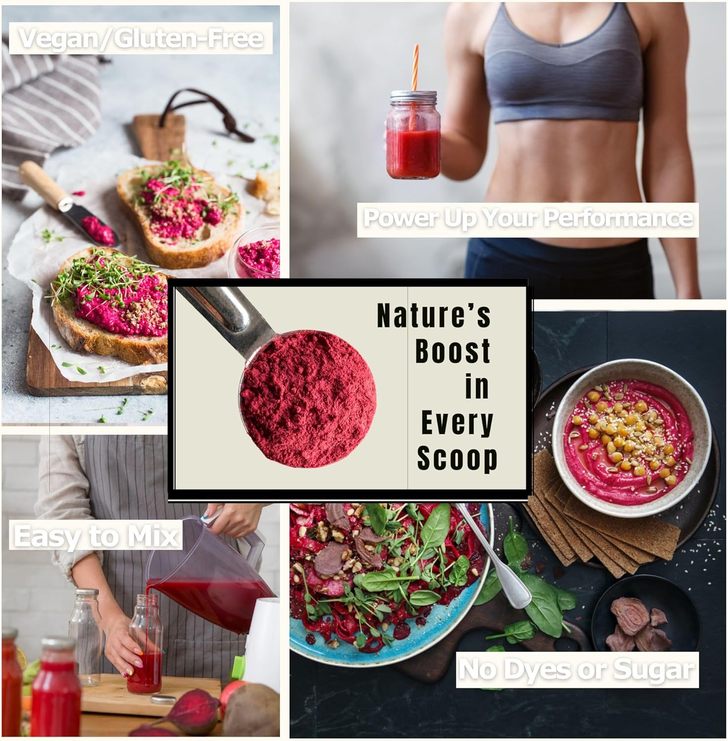 Chérie Sweet Heart Organic Beet Root Powder – Raw, Non-GMO, 1 LB – Natural Energy Boost, Supports Circulation, Detox, & Heart Health – Vegan, Gluten-Free - Image 7