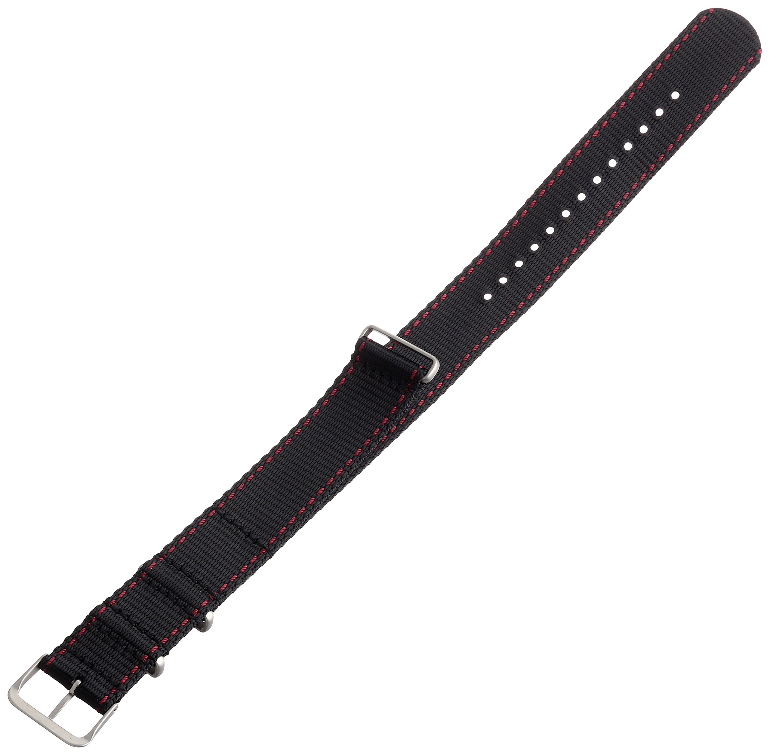 Hadley-Roma MS4220RQ 220 22mm Nylon Black Watch Strap