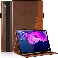 Vista 24 de Funda para Lenovo Tab M9 de 9.0 pulgadas (TB-310FU, lanzada en 2023) Funda de piel sintética de negocios con soporte multiángulo con soporte