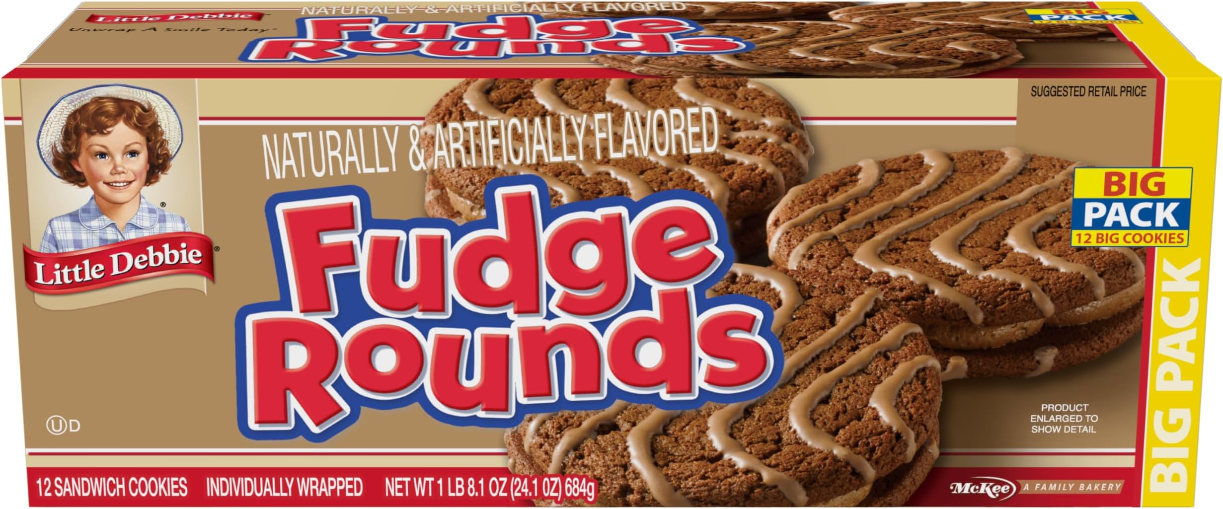 Little Debbie Fudge Rounds Big Pack, 24.1 OZ Box