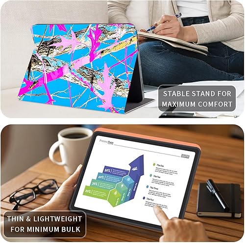 Vista 93 de Funda para Kindle de 6 pulgadas (11.ª generación, versión 2024/2022) delgada de piel sintética, ajustable, multiángulo, Smart Shell con función