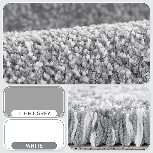 Miniatura 3 de Yimobra Alfombras de baño, extra suaves y cómodas, antideslizantes, absorbentes de agua y gruesas, lavables a máquina, alfombras peludas para ducha