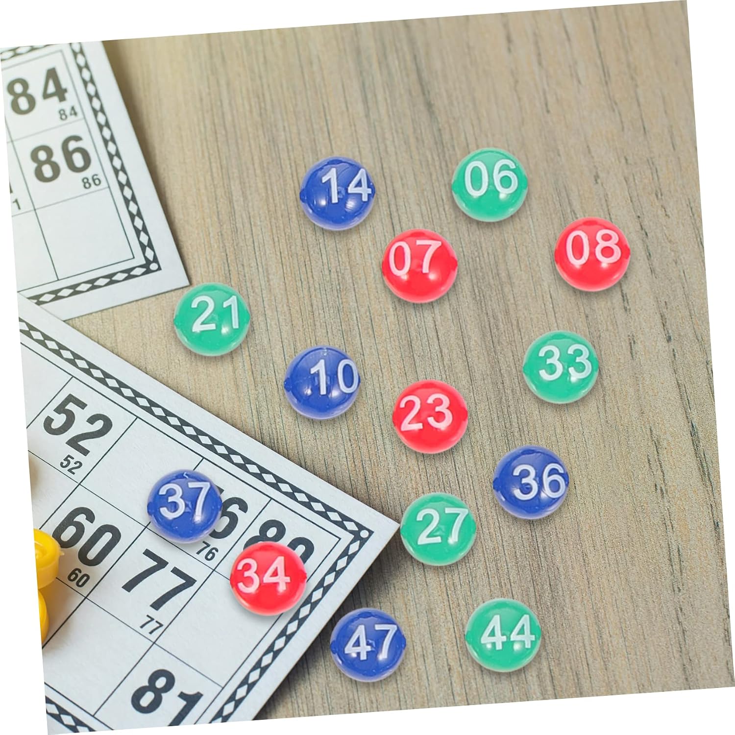 49pcs Hollow Raffle Balls Numbers Bingo Party Decorations Lottery Balls Sphere Game Easy to Use for Party Games