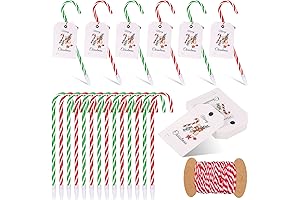 Candy Cane Ballpoint Pens with Christmas Gift Cards