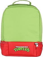 Vista 6 de INTIMO Teenage Mutant Ninja Turtles TMNT All Turtles - Lonchera de doble compartimento (Raphael) de 9 pulgadas