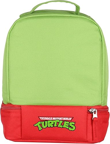 Miniatura 6 de INTIMO Teenage Mutant Ninja Turtles TMNT All Turtles - Lonchera de doble compartimento (Rafael)