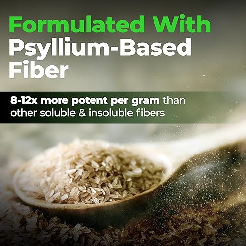 Miniatura 5 de Species Nutrition Suplemento de fibra Fiberlyze, polvo de fibra soluble e insoluble a base de psyllium para colon saludable, funciones digestivas