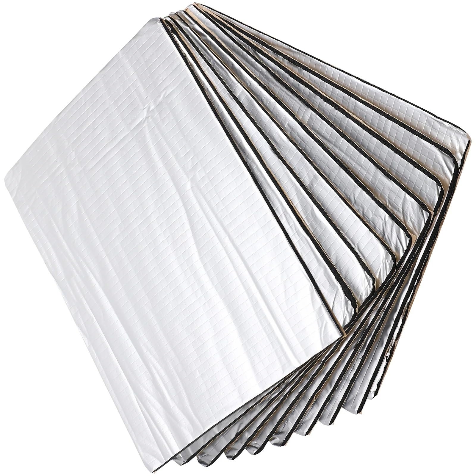 20 Piezas Material Aislante Acústico Térmico Para Coches Ideal Para Absorción Ruido En Interiores Automóviles Puertas Suelo Techo Cortafuegos Aislante Termico Alfombrillas