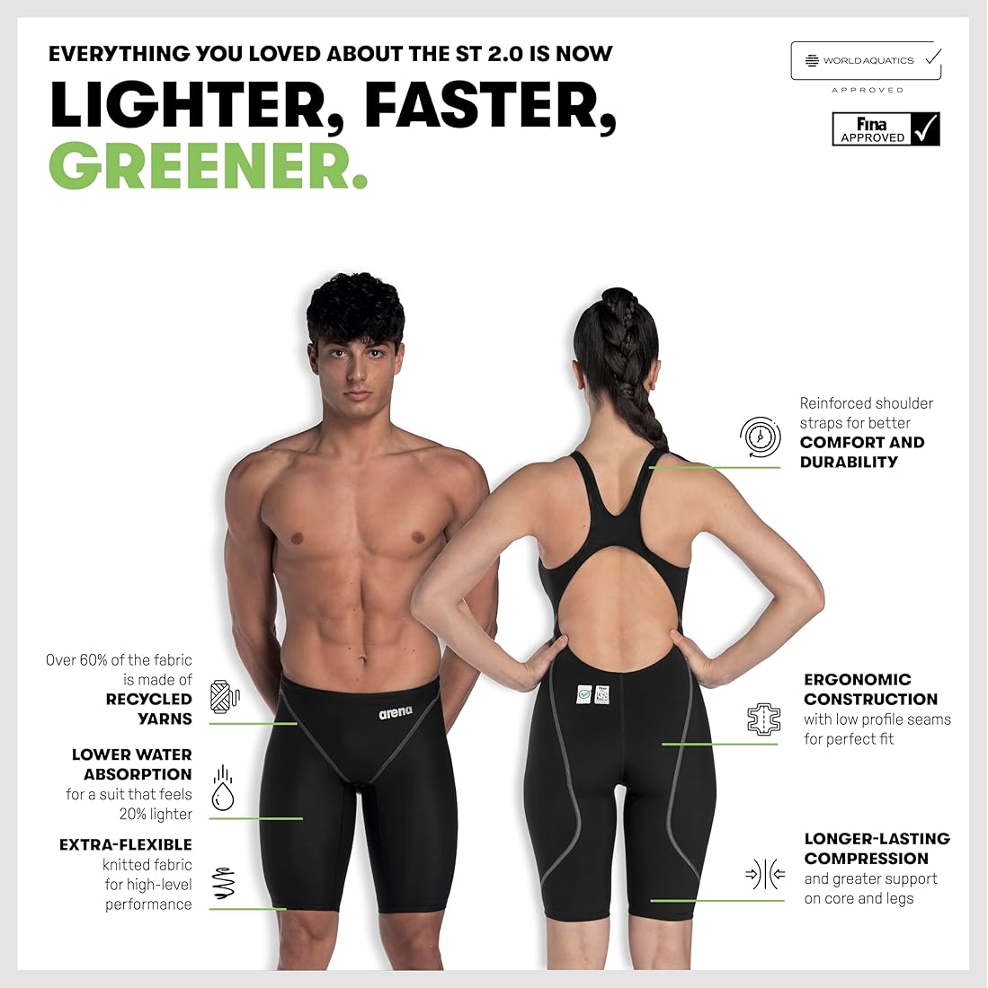 ARENA POWERSKIN ST Next Eco Jammer Junior Boys Competitive Jammers