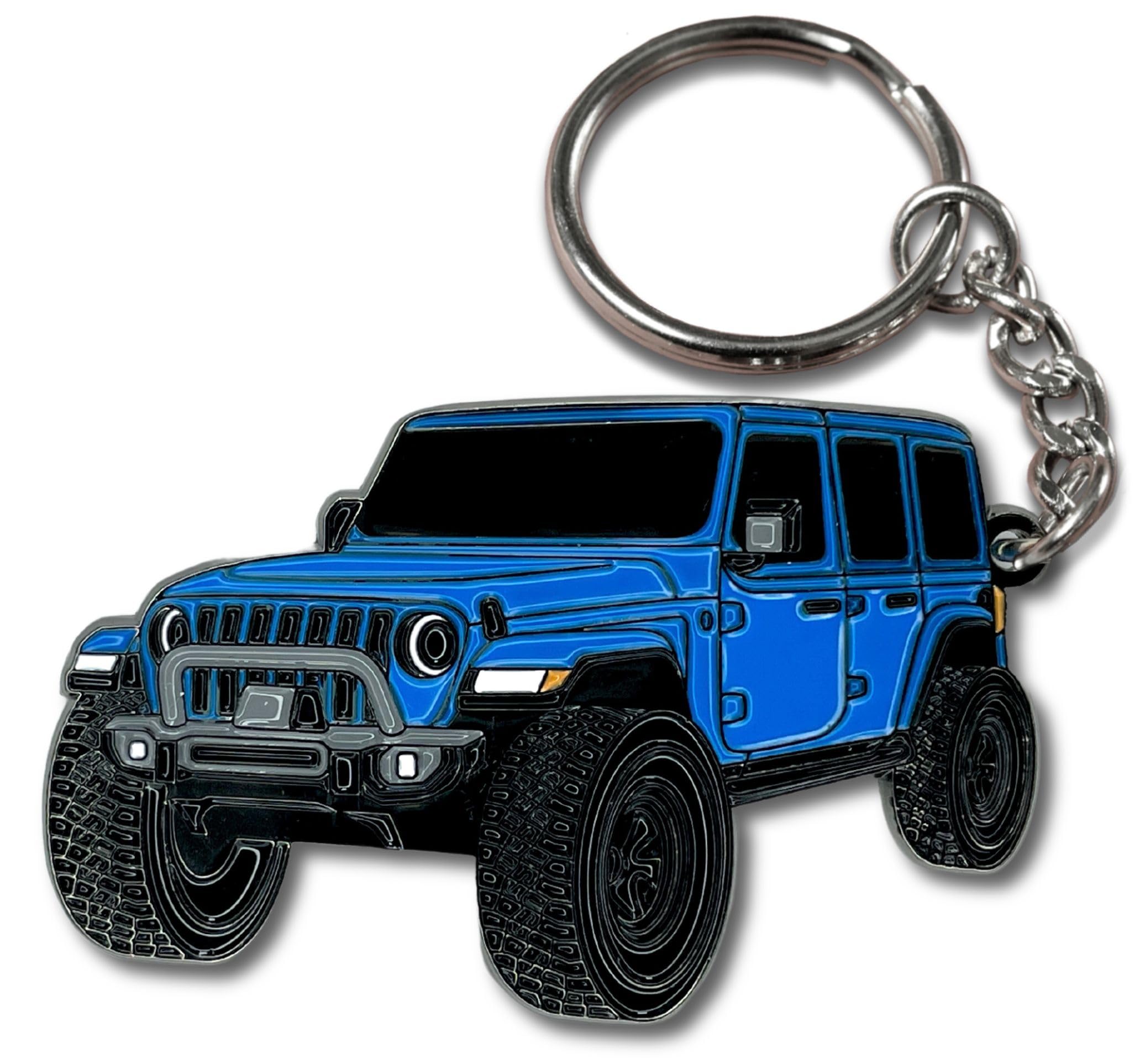 Jeep Wrangler Keychain - Officially Licensed Jeep Rubicon Accessories JL Key Chain JKU 2024 2023