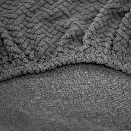 Vista 118 de MIFXIN Funda elástica elástica para silla de computadora, 2 piezas, de punto, universal, para silla de computadora, protector de muebles