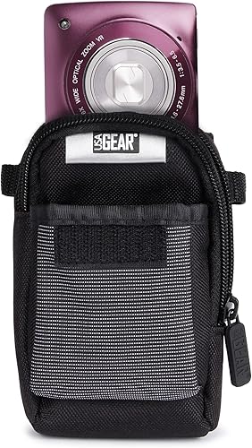 Miniatura 9 de USA Gear Point and Shoot - Funda para cámara compatible con Sony Cybershot, Kodak Pixpro FZ55, Ricoh GR III, Nikon Coolpix y más, bolsa pequeña para