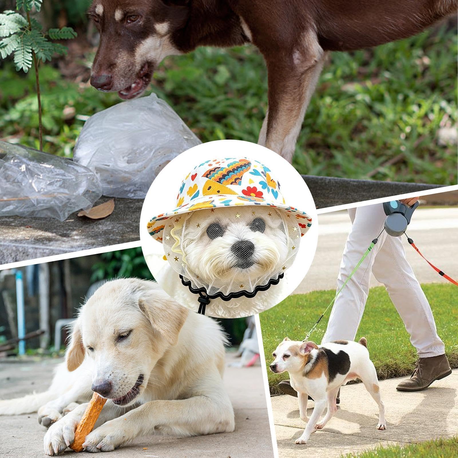 Muselière souple pour chiens Protecteur anti-alimentation réglable en | Filet couvre-visage anti-morsure pour chat Pour Chiot Petit Moyen Intérieur Extérieur Jardin Et Cour Maison Randonnée Pique-