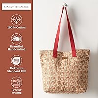 Vista 146 de Maison d' Hermine Bolsa de lona para mujer, bolsa de lona de algodón reutilizable para el hombro, bolsas de comestibles a granel con asa para 01