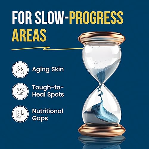 Miniatura 6 de Wound Care Plus Gomitas de colágeno  con péptidos de colágeno, biotina, zinc, vitaminas C y E  Apoya la salud de la piel, el cabello y las uñas  a