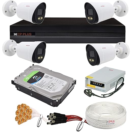 CP Plus 2.4 MP Guard+ CCTV Camera Set 1TB