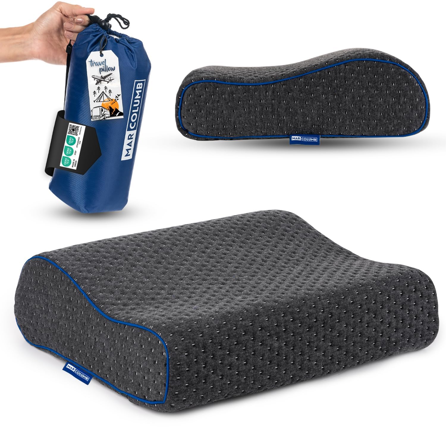 Marcolumb Memory Foam Travel Pillow