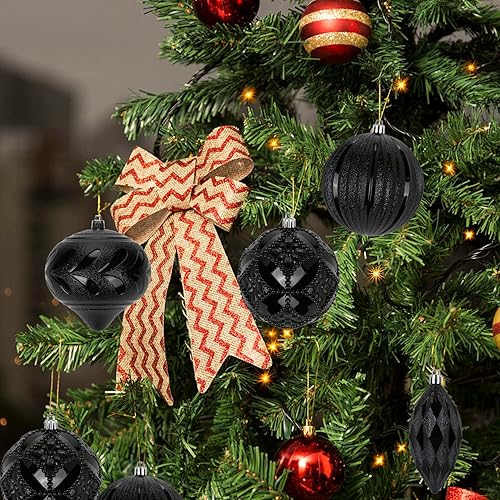 Miniatura 4 de 8 adornos de bola de Navidad de 3.94 pulgadas, no se astillan, decoración de árbol de Navidad, bolas de árbol de Navidad, adornos de Halloween