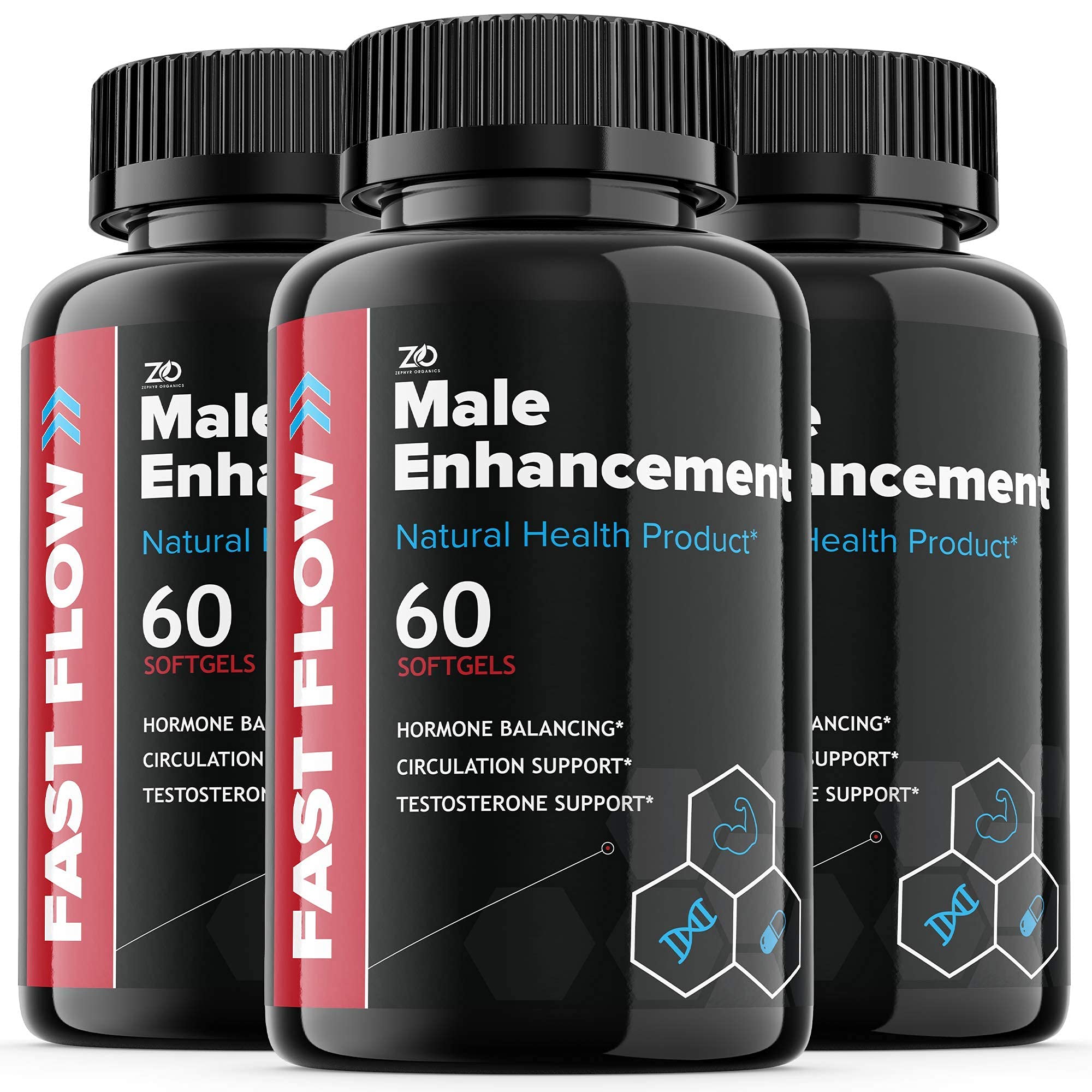 (3 Pack) Fast Flow Supplement Pills (180 Capsules)