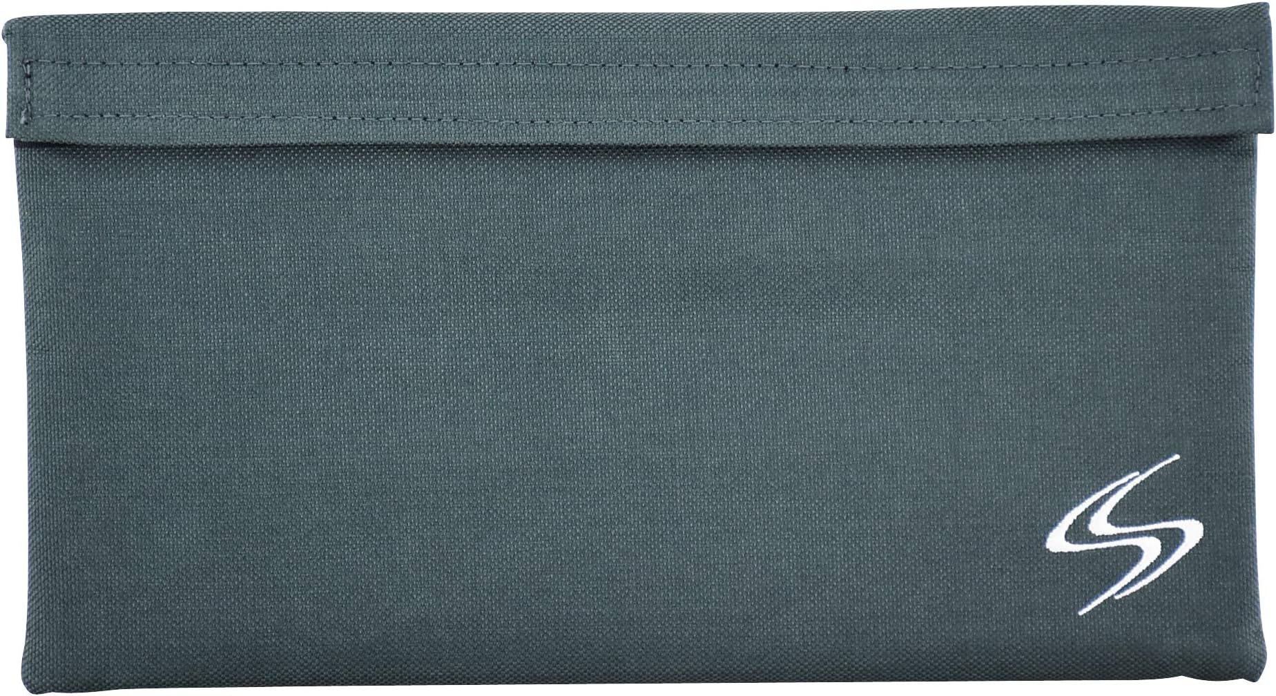 Smart StashBag with Double Velcro Seal and Inner Pockets (Gray, 11x6 Inches)