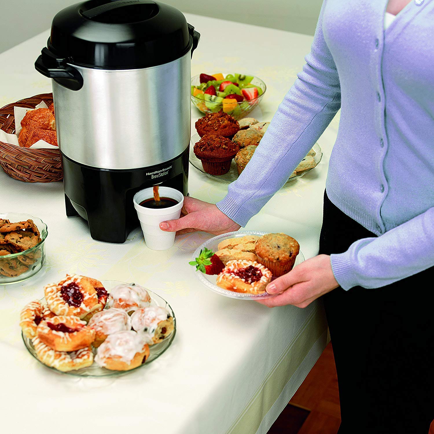 Amazon | ハミルトンビーチ コーヒーメーカー - 40 Cup Capacity 並行 