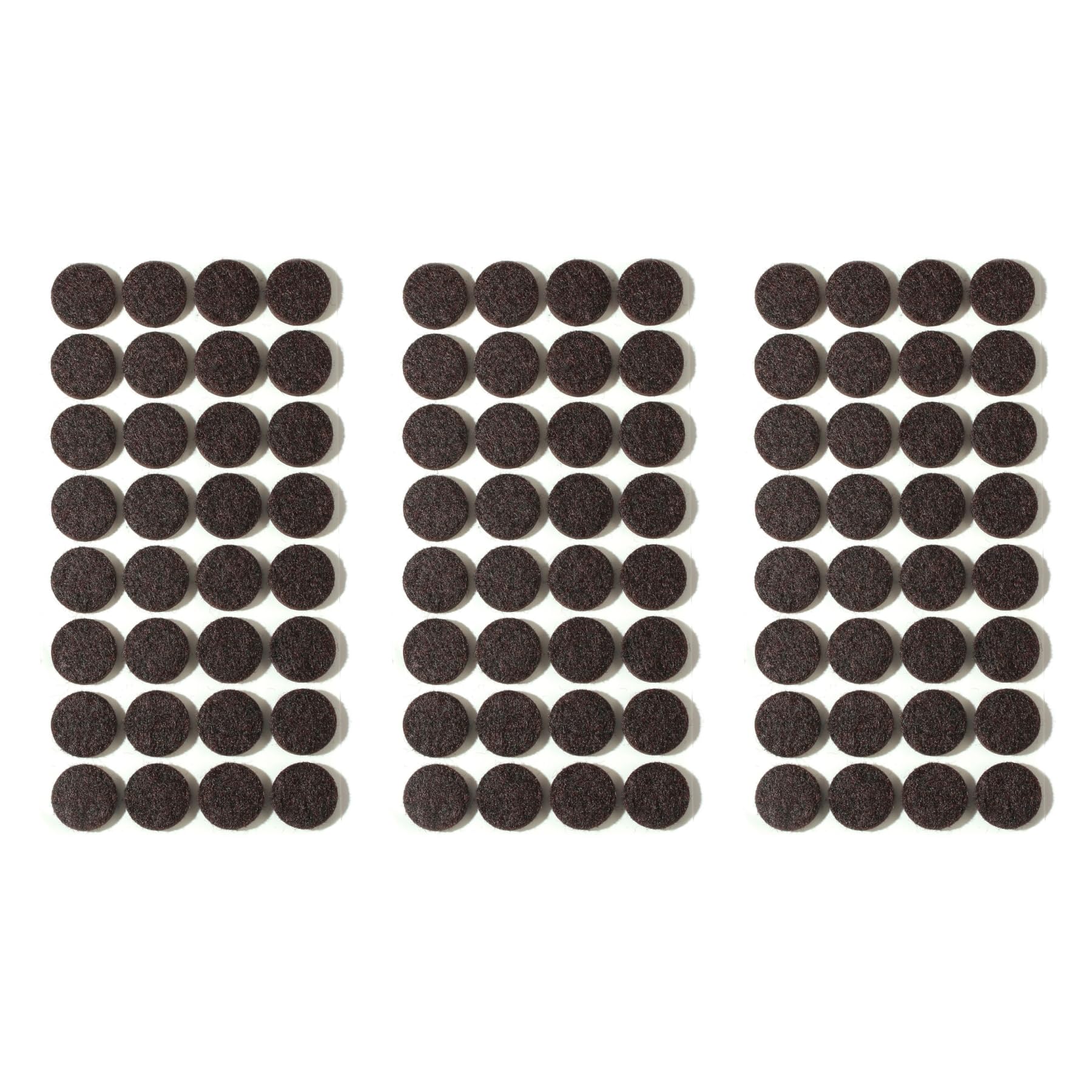 Furnigear Felt Furniture Pads for Hardwood Floors - Self Adhesive Chair Felt Pad, Floor Protector for Furniture Feet, Furniture Sliders Moving Furniture Smoothly, Anti Scratch 96 Pcs 3/4" Round Brown