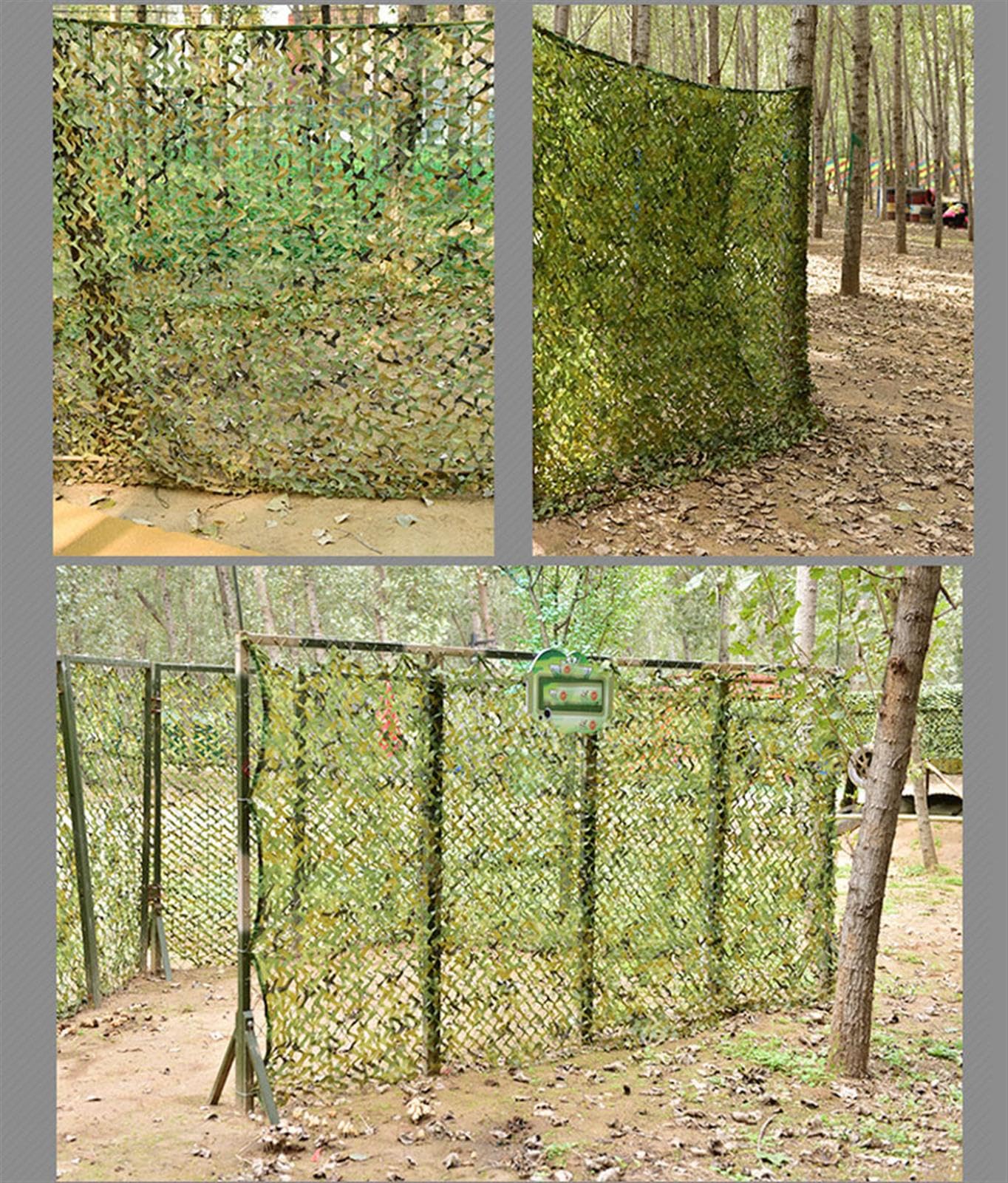Dwuwarstwowa siatka maskująca, 5 x 5 m, na polowanie, kemping, strzelanie wojskowe, tkanina Oxford, ukrycie, las, osłona taktyczna, sprzęt outdoorowy