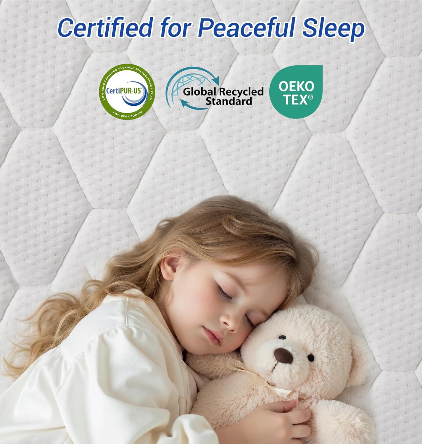 Extra Firm Mattress Topper King Size 3 Inch, Extra Firm&Firm Bed Topper with Dual Sides Flippable for Back Pain Relief, High-Density Hard Mattress Pad with Washable Cover, CertiPUR-US, 80"x76"