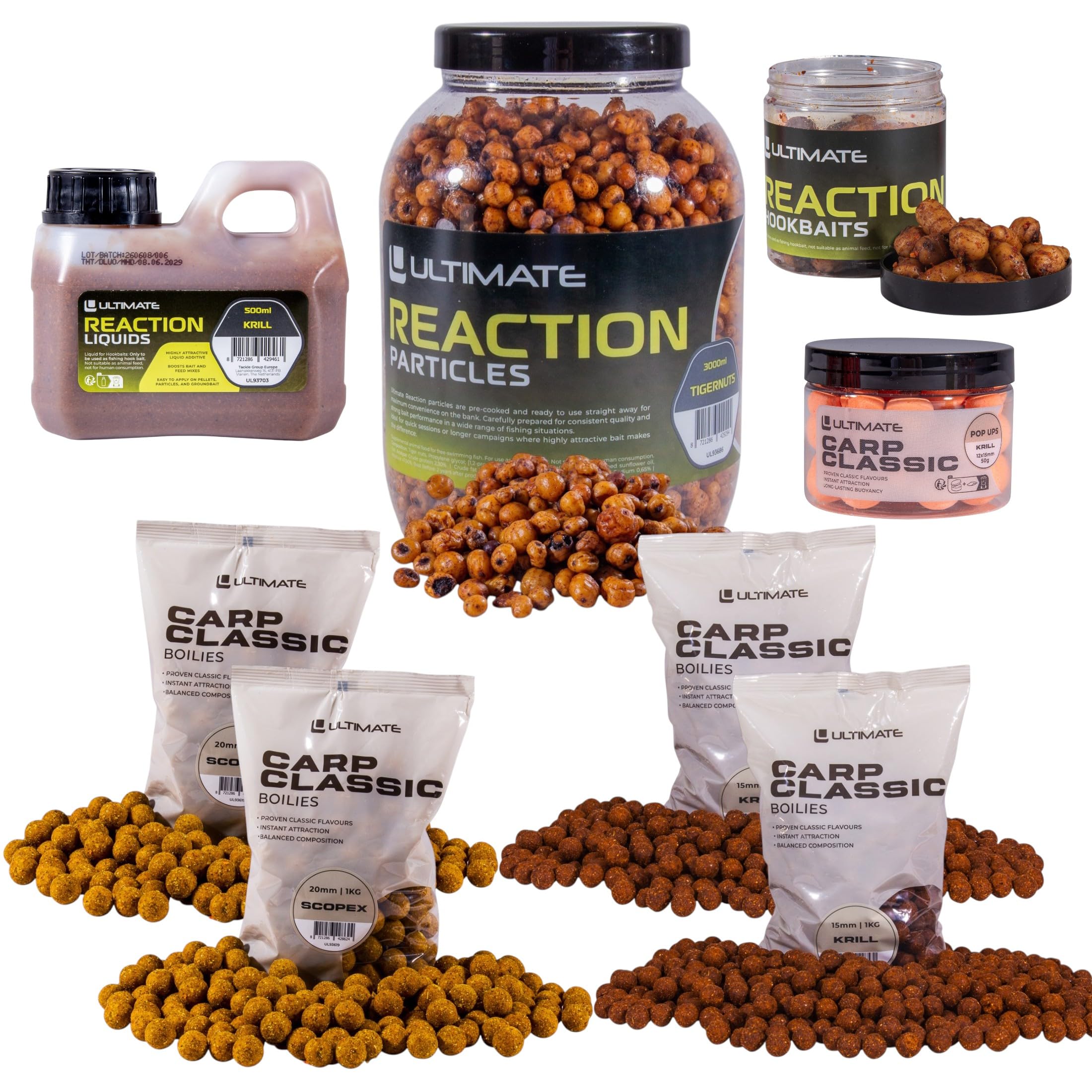 Ultimate Baits Carp Tigernuts/Boilies Weekend Pack - Boilies