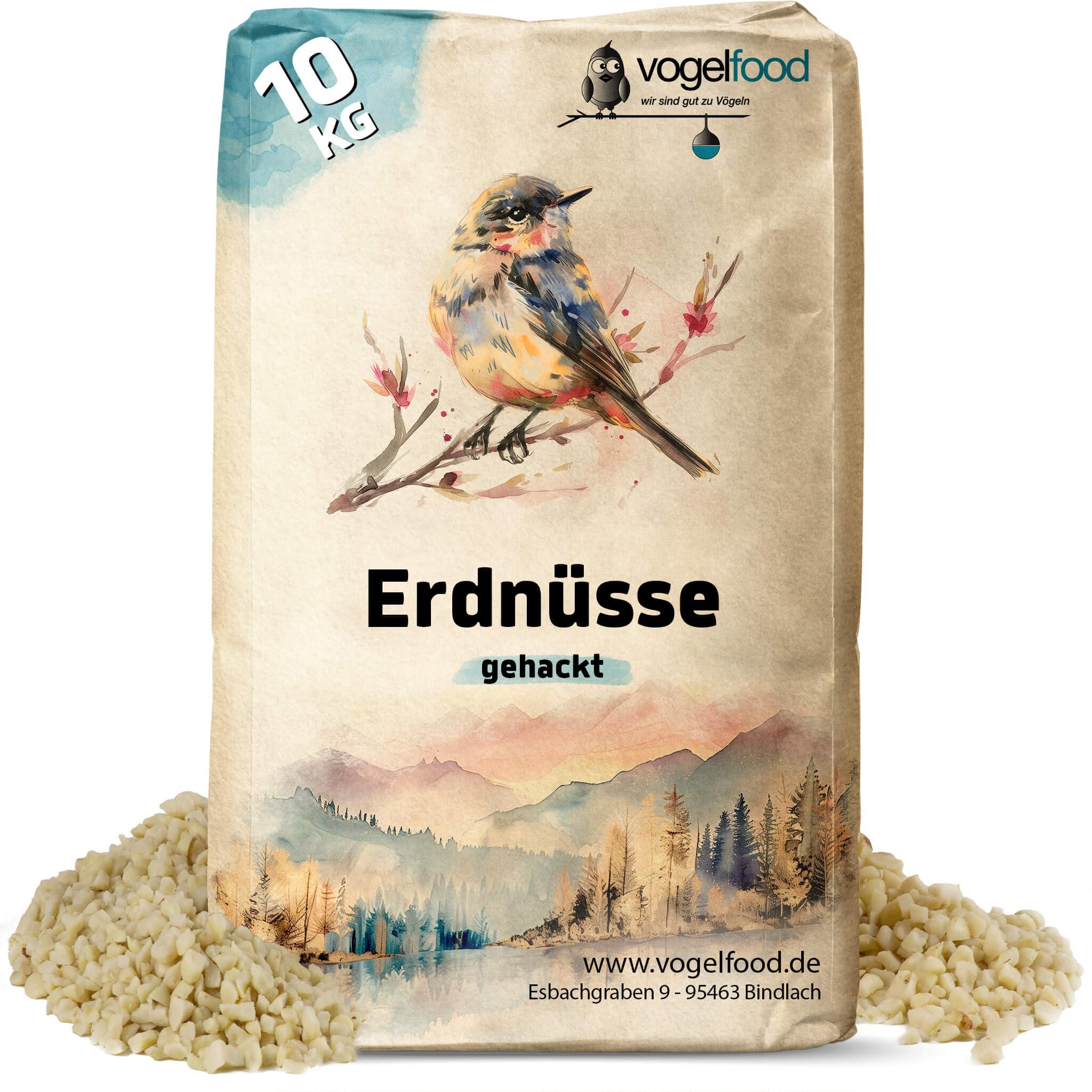 Samore Erdnüsse gehackt 10 kg geviertelt Vogelfutter