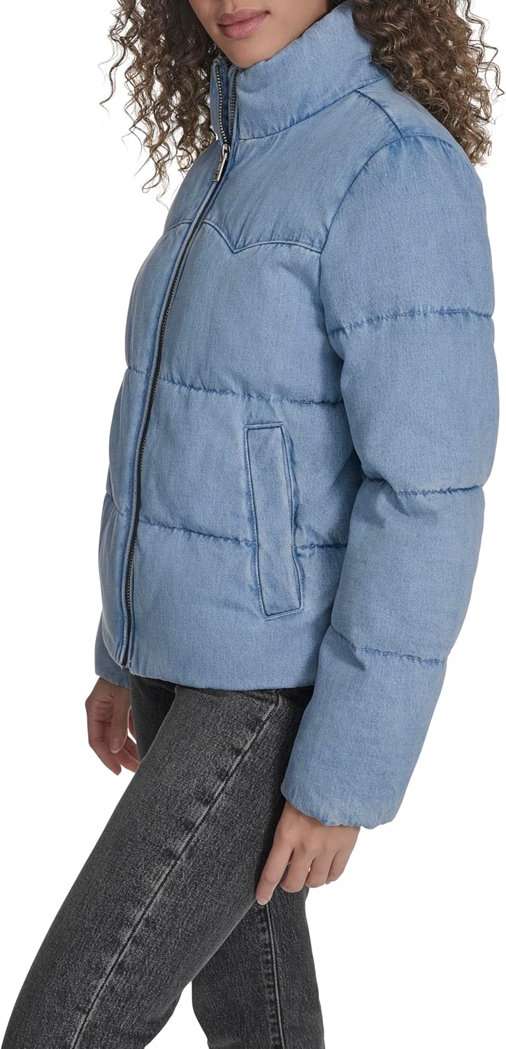 Levi's Women's Western Denim Puffer - Image 3