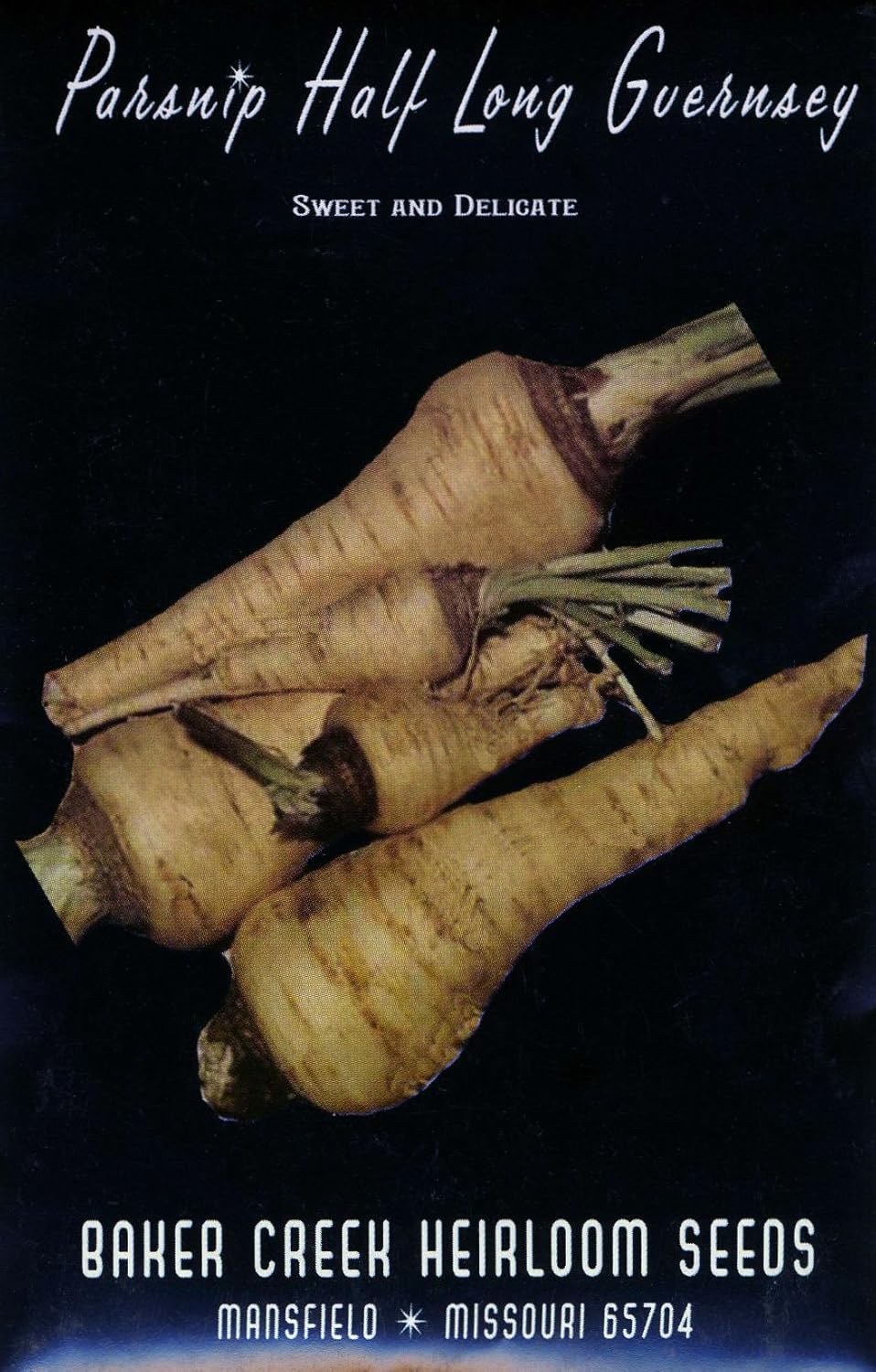 Honeyman Farms 3150 Half Long Guernsey Parsnip Seed Packet