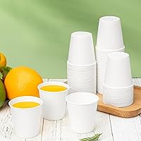 Vista 5 de RACETOP [100 Pack] 3 oz Bathroom Paper Cups, Disposable Paper Cups, Mouthwash Cups, Paper Coffee Cups, Ideal for Bathroom