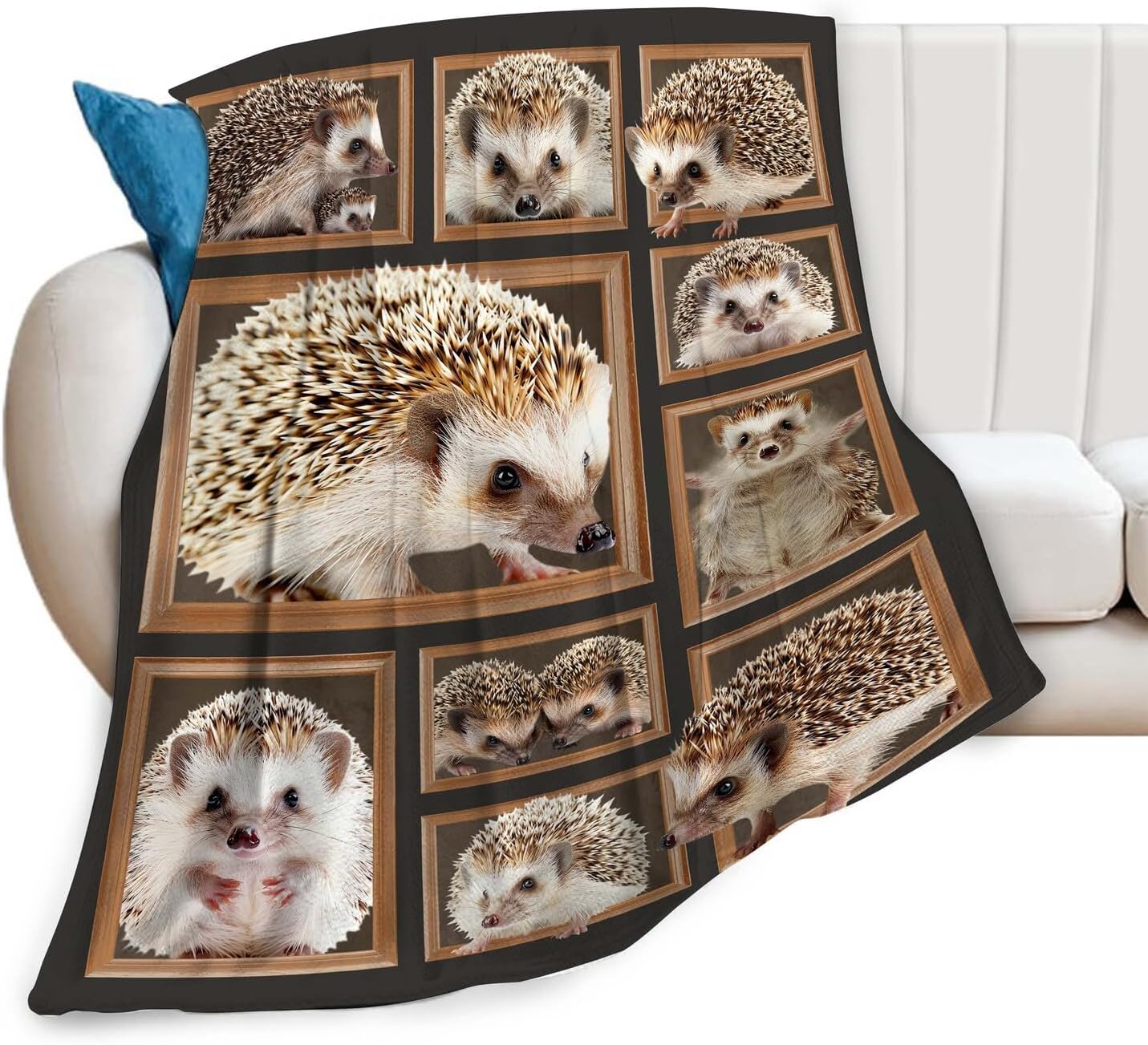 Hedgehog Blanket Hedgehog Throw Blanket Gifts for Girls Women Kids Boys Adults Men Super Soft Cozy Plush Fluffy Fuzzy Fleece Blanket Home Decor 40''X50'' - Image 7