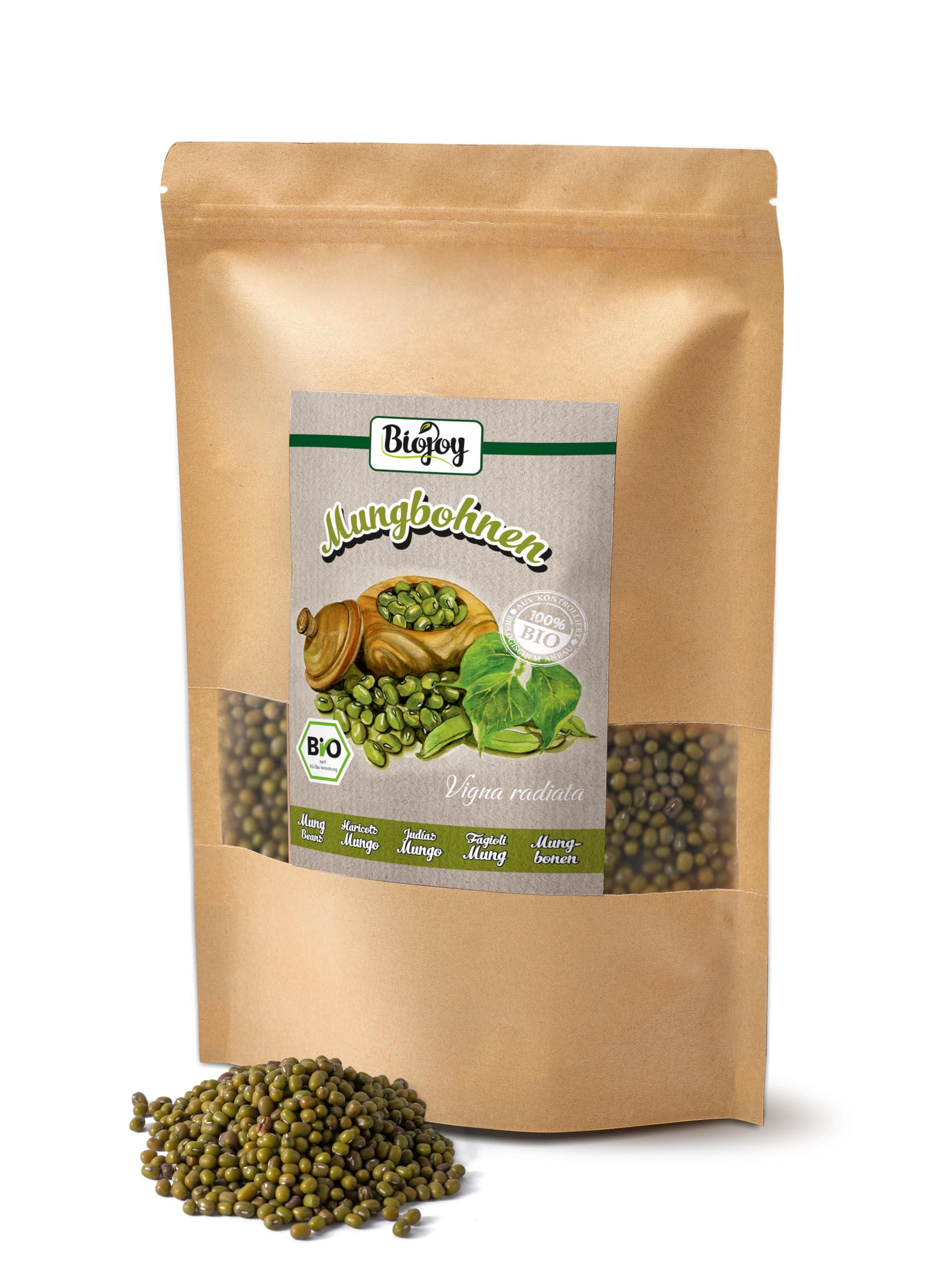 Biojoy Fagioli Mung BIO (1,5 kg), secchi e interi