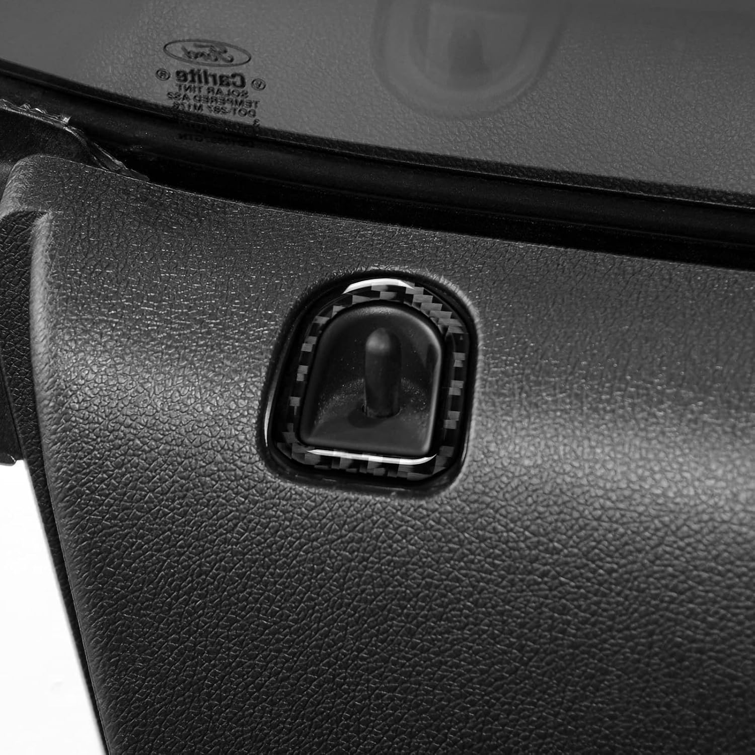 Car Door Lock Sticker Carbon Fiber Decal Interior Tirm Cover for Ford Mustang GT Shelby 2009 2010 2011 2012 2013 2014 Accessories