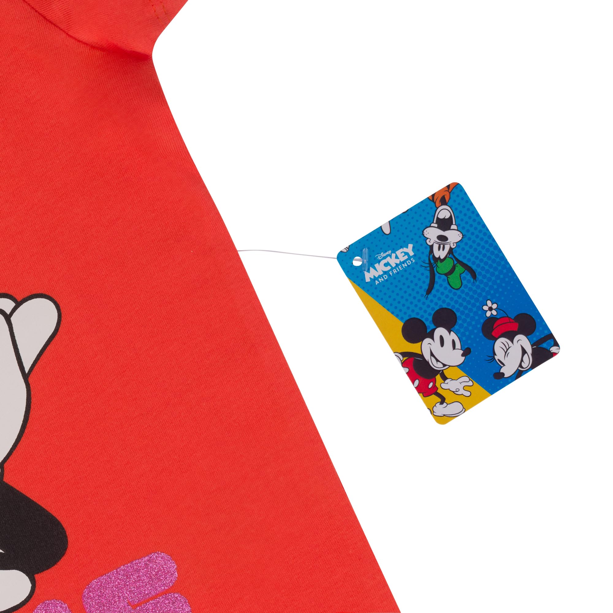 Disney Myszka Minnie, zestaw 3 koszulek dla dziewczynek z krótkim rękawem - 100% bawełna, wielokolorowa, wielokolorowa