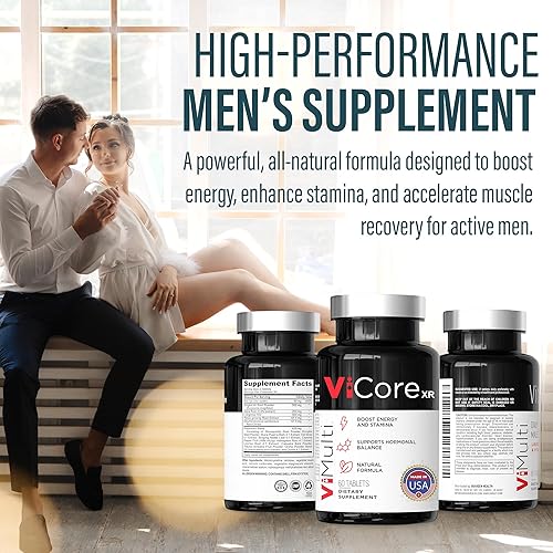 Miniatura 8 de ViCore Premium - Suplemento herbario para hombre – Tongkat Ali, raíz de maca, panax ginseng, zinc y L-arginina – Apoya la energía, la resistencia,