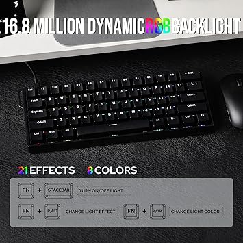 EPOMAKER WIN60 HE 60% Wired Magnetic Keyboard+EK21 VIA Gasket Number Pad with 1000mAh Battery