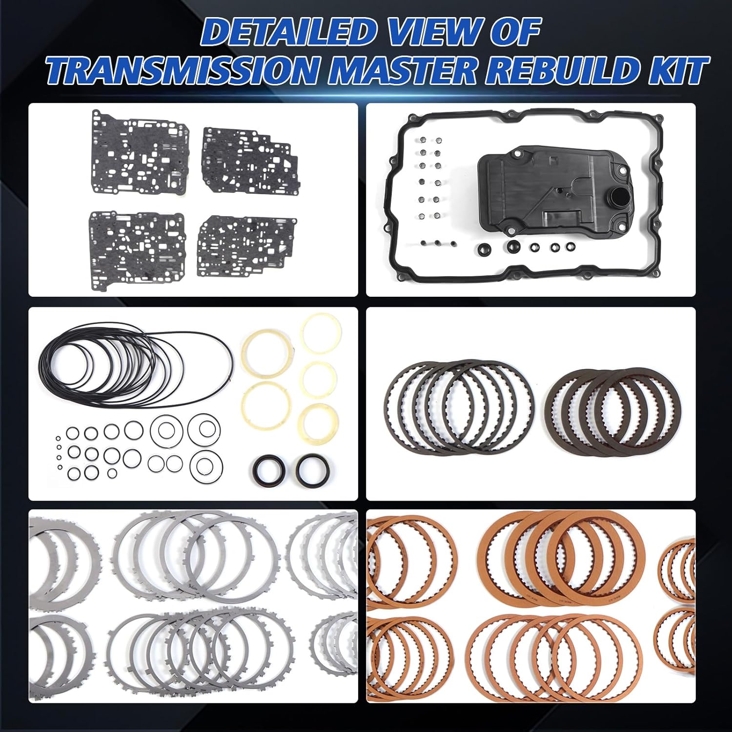 AB60E AB60F Transmission Master Rebuild Kit w/Oil Filter Compatible with Tundra 2007-2011 /Sequoia 2008-2011 5.7L V8