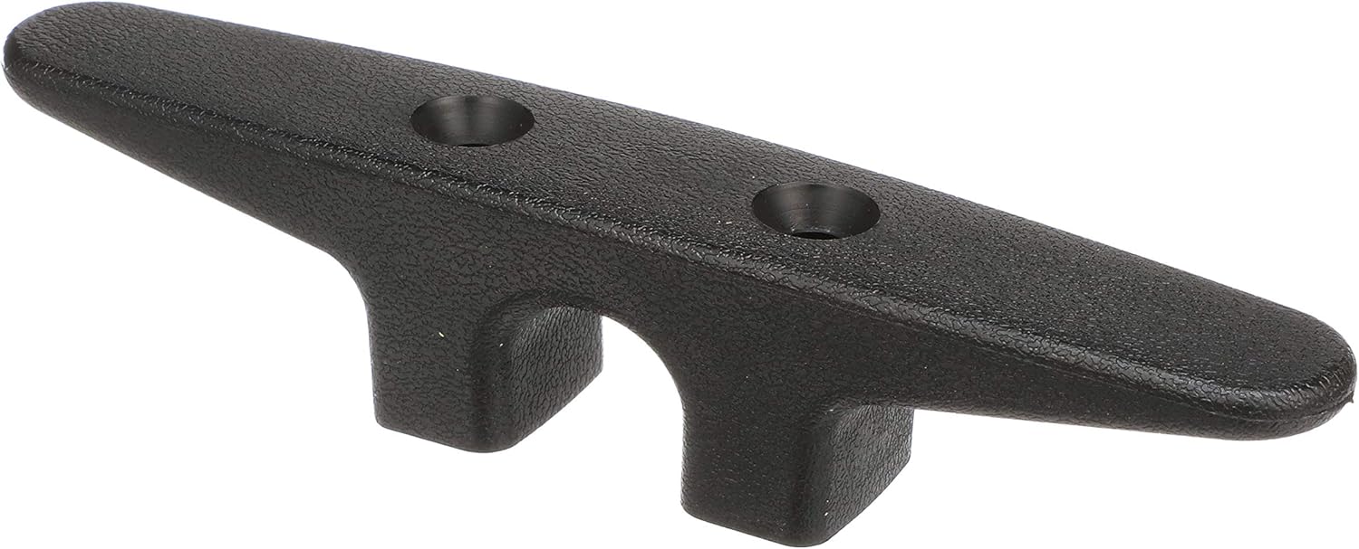 Seachoice 30821 Plastic Open Base 6-Inch Boat Dock and Anchor Line Cleat with Black Finish : Boating Cleats And Chocks : Sports & Outdoors