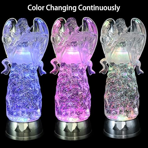 Miniatura 2 de DRomance - Bola de nieve con forma de ángel que cambia de color